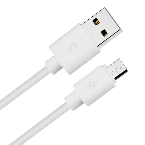 JUJHGRF-10-Pack 6ft White Micro USB Cables - Bulk Standard Data Transfer & Charging Cords for Android Phones & Tablets