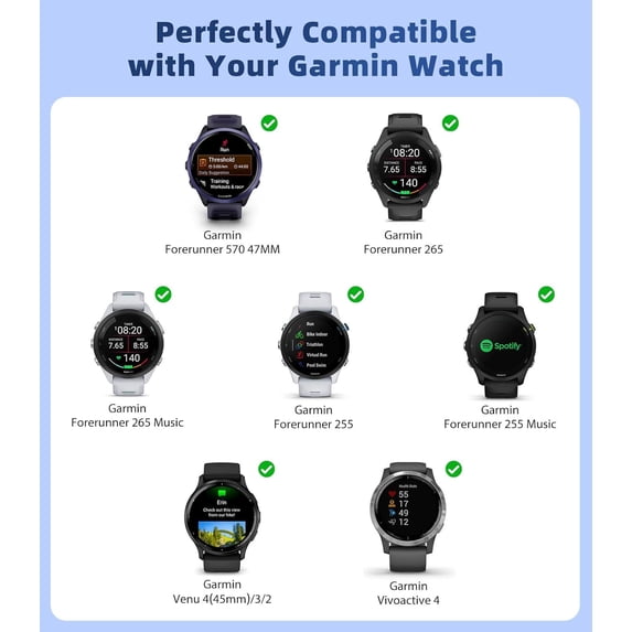 JUJHGRF-18mm 20mm 22mm Metal Watch Band Compatible with Garmin Venu 3S ...