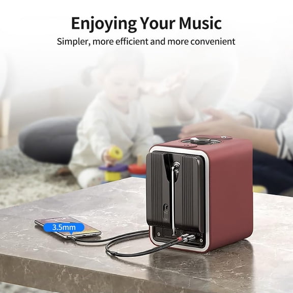 JUJHGRF-3.5mm to 2RCA Adapter Cable 25 Feet /8m Aux TRS 1/8 Inch Jack to 2 RCA Male to Male Y Splitter Cord for Hi-Fi System, Phone, Speaker, MP7, Tablet, HDTV