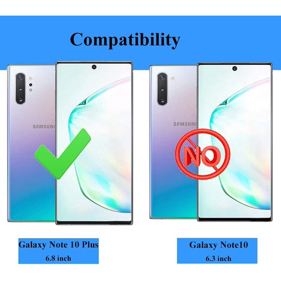 JUJHGRF-Compatible for Samsung Note 10 Plus Case, Heavy Duty 3 in 1 Samsung Galaxy Note 10 Plus Case, Military Grade Shockproof Phone Case Cover for Samsung Note 10 Plus, Red