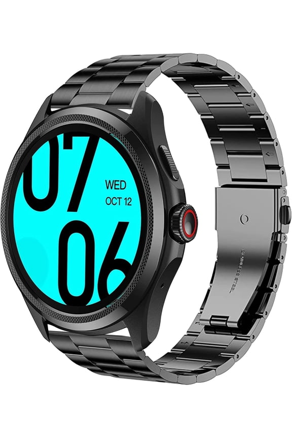 -Compatible for Ticwatch Pro 5 Band, Quick Release Stainless Steel Metal Replacement Straps Compatible with Ticwatch Pro 5 Android Smartwatch