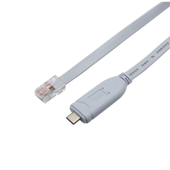 JUJHGRF-FTDI Chip Console Cable - USB-C to RJ45, 6FT (1.8m) for PCs, Laptops, Router and More