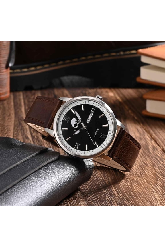 -Leather Watch Straps, Classic Oil Waxed Leather, Quick Release Replacement Band for Men and Women, Band Width 18mm 20mm 22mm