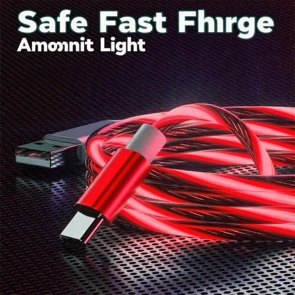 JUJHGRF-USB A to C Android Data Cable, Red Model Supports Fast Charging and high-Speed Data Transmission, Equipped with LED to Display Current, Compatible with All Type C devices-39 inches Red