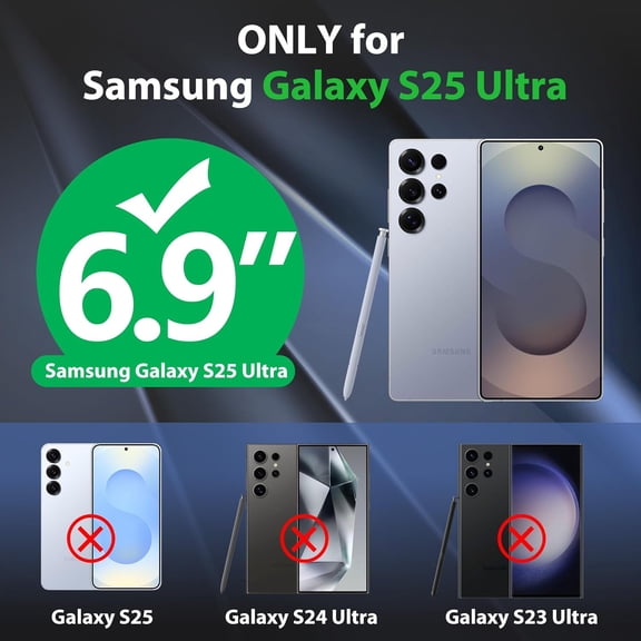 JUJHGRF-Waterproof Case for Samsung Galaxy S25 Ultra, Shockproof Dustproof Built-in Screen Protector, Full Body Sealed Heavy Duty Protective Cover for Samsung Galaxy S 25 Ultra 6.9 Black