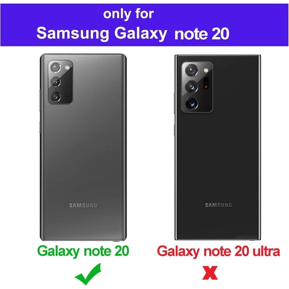 JUJHGRF-for Samsung Galaxy Note 20 Magnetic Case (6.7-inch) - [Compatible with Magsafe] Soft TPU Bumper + Clear Back Slim Shockproof Drop Protection - Black