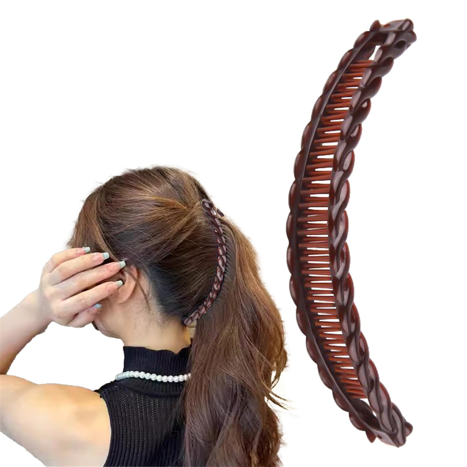 JUJIUDA Banana Clip Large Banana Hair Clips Non Slip Ponytail Holder