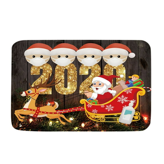 JUKUNESA Cheap Extra Soft and Absorbent Microfiber Bath Rugs Christmas Rugs Bath Nat Black Bathroom Mat Shower Mats Bath Mat Cotton