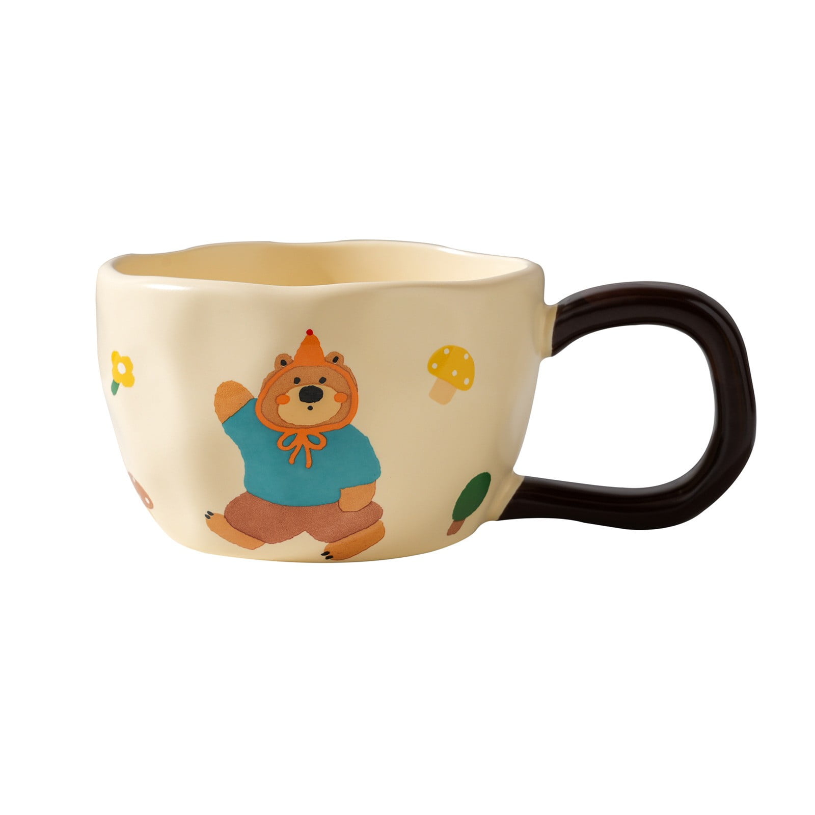 JUKUNESA Deals today 2024 Coffee Mug Cute Bear Cup Ceramic Mug Home