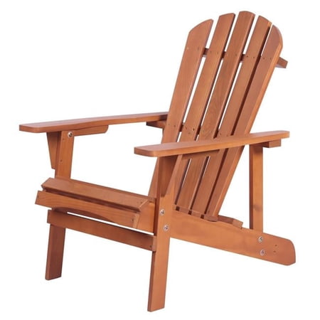 JUL HOME SW2006WN Solid Wood Adirondack Chair