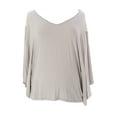 thumbnail image 1 of JULES & JIM Maternity Women's Top w/Mesh Back, Medium, Beige/Gold, 1 of 2