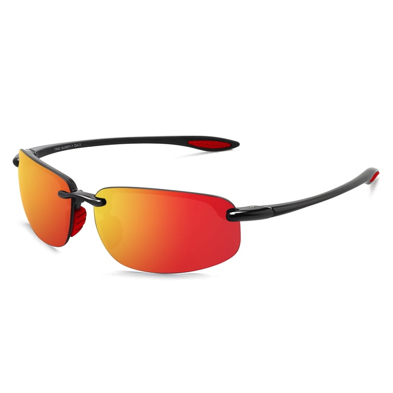 JULI Sports Sunglasses for Men Women Tr90 Rimless Frame for  display picture 2