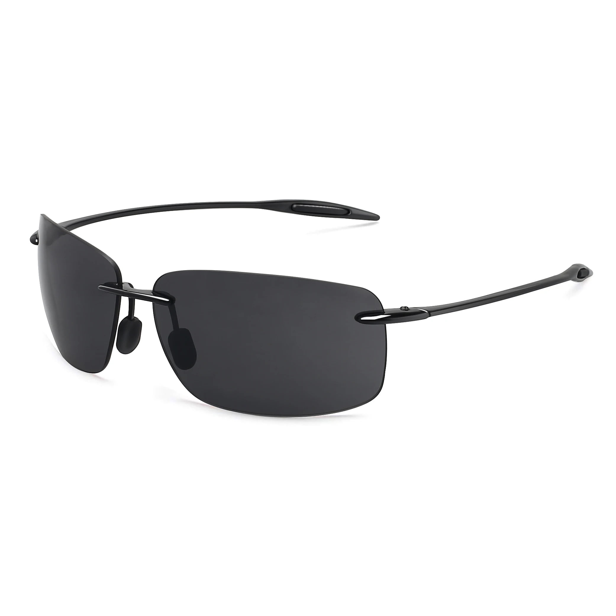 JULI Sports Sunglasses for Men Women Tr90 Rimless Frame for Running