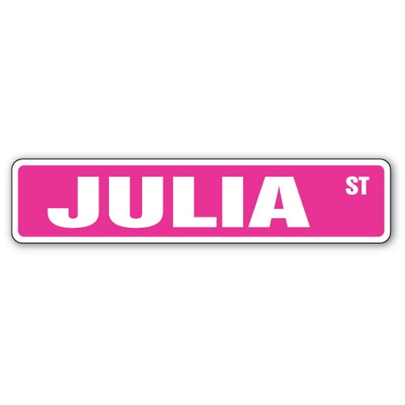 JULIA Street Sign Childrens Name Room Sign | Indoor/Outdoor | 36" Wide