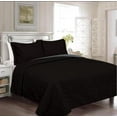 thumbnail image 1 of JULIAN BLACK AND GRAY REVERSIBLE PLUSH BEDSPREAD SET 3 PCS KING SIZE, 1 of 1