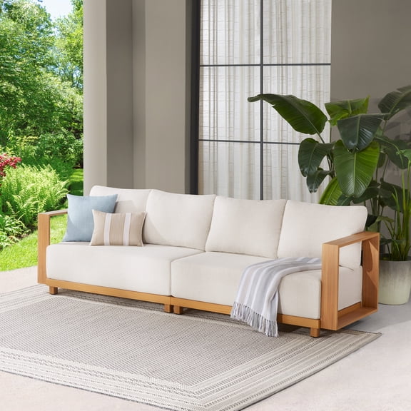 Better Homes & Gardens Juliet Beige Outdoor Loveseat Set with Patio Covers