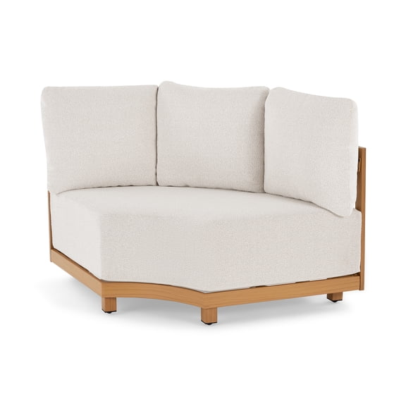 Better Homes & Gardens Juliet Outdoor Corner Chair with Patio Cover, Beige