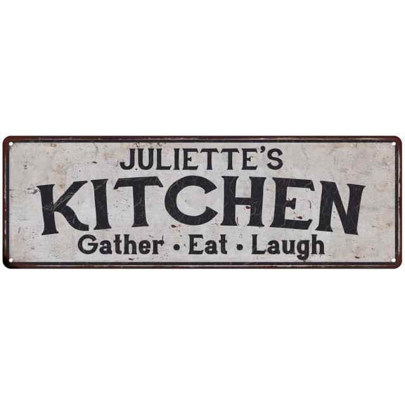 JULIETTE's Kitchen Rustic Chic Decor Gift 6x18 Sign 106180051922