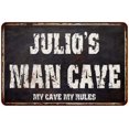 thumbnail image 1 of JULIO'S Man Cave Black Grunge Sign Home Décor Gift Cave Funny 112180004188, 1 of 1