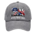 thumbnail image 1 of JULMCOMO 9/11 25th Anniversary Washed Cotton Baseball Cap We Will Never Forget Remember Patriotic Hat American Flag 2001‑2026 Hat for Men Women Gray, 1 of 7