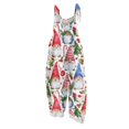 thumbnail image 1 of JULMCOMO Christmas Jumpsuits for Women Cotton Linen Snow Santa Tree Print Scoop Neck Spaghetti Strap Loose Trendy Outfits Soft Comfy Holiday Xmas Party Overalls White 4XL, 1 of 6