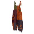 thumbnail image 1 of JULMCOMO Cotton Linen Jumpsuits for Women Halloween Pumpkin Printed Plus Size Spaghetti Strap Jumpsuits Funny Print Costume Holiday Overalls Green 4XL, 1 of 5