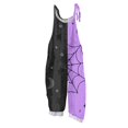 thumbnail image 1 of JULMCOMO Cotton Linen Jumpsuits for Women Plus Size Halloween Spider Web Pumpkin Bat Printed Spaghetti Strap Jumpsuits Costume Holiday Overalls Dark Purple L, 1 of 5