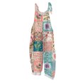 thumbnail image 1 of JULMCOMO Cotton Linen Jumpsuits for Women Floral Print Adjustable Strap Baggy Overalls Sleeveless Vintage Casual Jumpsuits Army Green S, 1 of 7