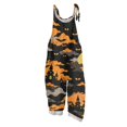 thumbnail image 1 of JULMCOMO Halloween Jumpsuits for Women Cotton Linen Bat Pumpkin Ghost Printed Spaghetti Strap Holiday Jumpsuits Plus Size Loose Cute Print Overalls Ginger 5XL, 1 of 5