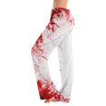 thumbnail image 1 of JULMCOMO Halloween Pajama Pants for Women Blood Eyeball Print Drawstring Elastic Waist Trendy Pajama Bottoms Fuuny Print Comfy Loose Fit Pjs Pants White S, 1 of 5