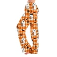 thumbnail image 1 of JULMCOMO Halloween Pajama Pants for Women Pumpkin Blood Ghost Print Drawstring Elastic Waist Trendy Pajamas Pants Fuuny Print Comfy Loose Pjs Yellow 3XL, 1 of 6