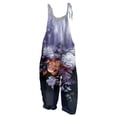 thumbnail image 1 of JULMCOMO Jumpsuits for Women 2024 Casual Dressy Overalls Wide Leg Bib Overall Floral Print Womens Pants with Pockets, 1 of 3