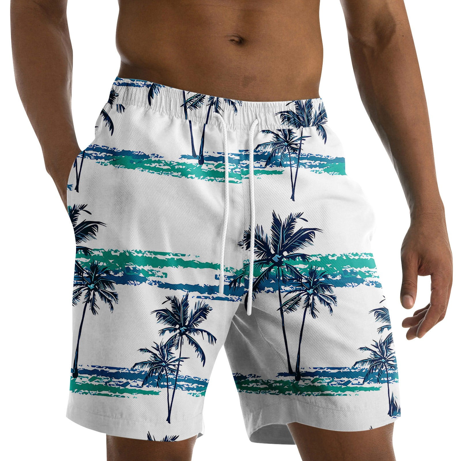 Hawaiian Pineapple Print Men's Shorts
