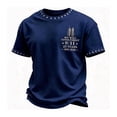 thumbnail image 1 of JULMCOMO Men's 9/11 25 Years Anniversary Shirts Never Forget Remember Honor Unite Graphic Tees Patriotic American Flag T Shirts Blue L, 1 of 4