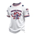 thumbnail image 1 of JULMCOMO Men's USA Soccer Jersey 2026 Soccer Cup Crew Neck Football Graphic Tees Fan Wear Breathable Patriotic Shirts Light Blue L, 1 of 4