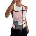 thumbnail image 1 of JULMCOMO Ribbed Knit Tank Tops for Women Plaid Crew Neck Sleeveless Summer Tank Tops Striped Color Block Slim Fit Casual Shirts Light pink L, 1 of 5