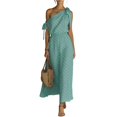 thumbnail image 1 of JULMCOMO Summer Dresses for Women Polka Dot One Shoulder Casual A Line Flowy Maxi Dresses Tie Strap Beach Vacation Sundresses Mint Green L, 1 of 6