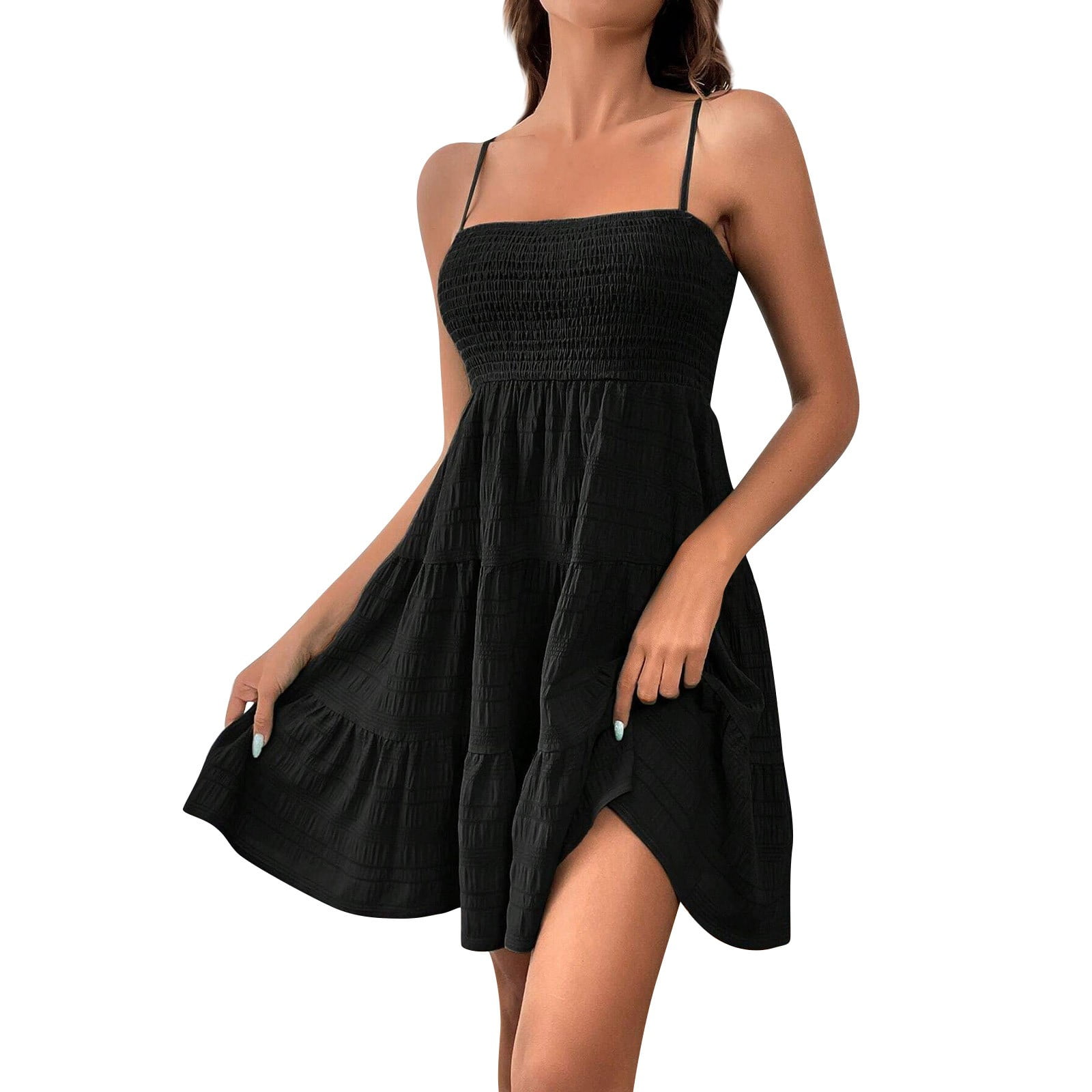 short black dress flowy