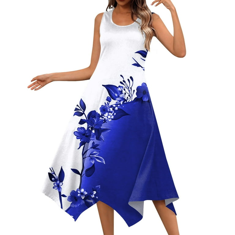 Casual Vacation Floral O Neck Printed Dress Dresses Casual Vacation Floral O Neck Printed Dress Dresses