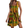 thumbnail image 1 of JULMCOMO Womens Summer Dresses Dressy Casual V Neck T-Shirt Dress Ethnic Print Beach Cover Up Sleeveless Sundress with Pocket, 1 of 6