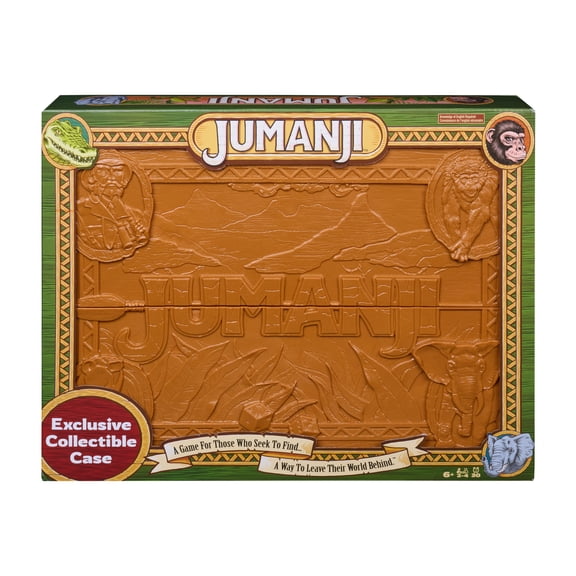 Spin Master Games, Jumanji The Game, Walmart Exclusive Collectible Case, 2-4 Players, Ages 6 and Up