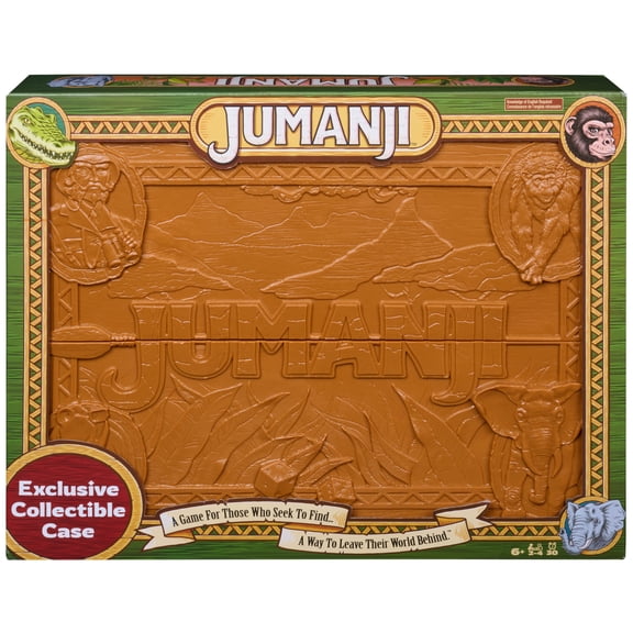 Spin Master Games, Jumanji The Game, Walmart Exclusive Collectible Case, 2-4 Players, Ages 6 and up