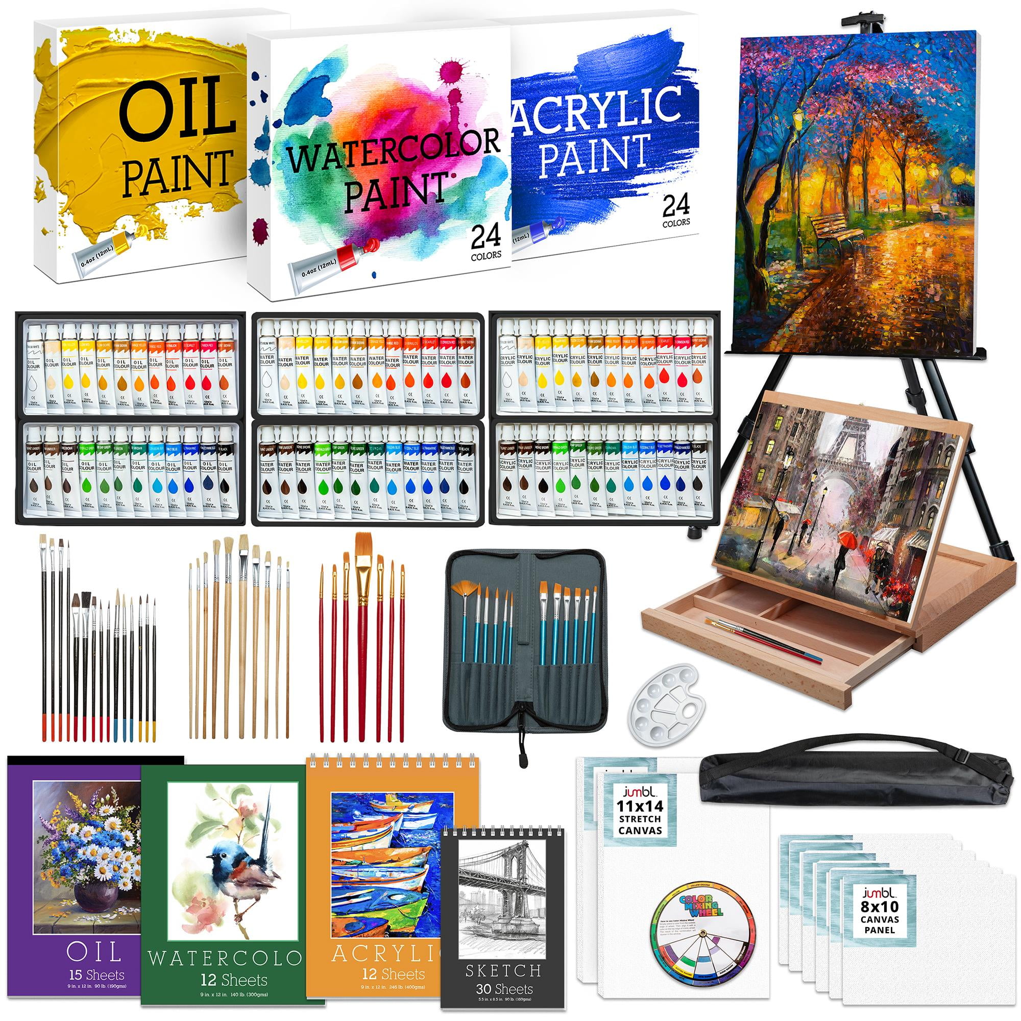 Ultimate Art Painting Set - 140-Piece Deluxe Kit for Artists of
