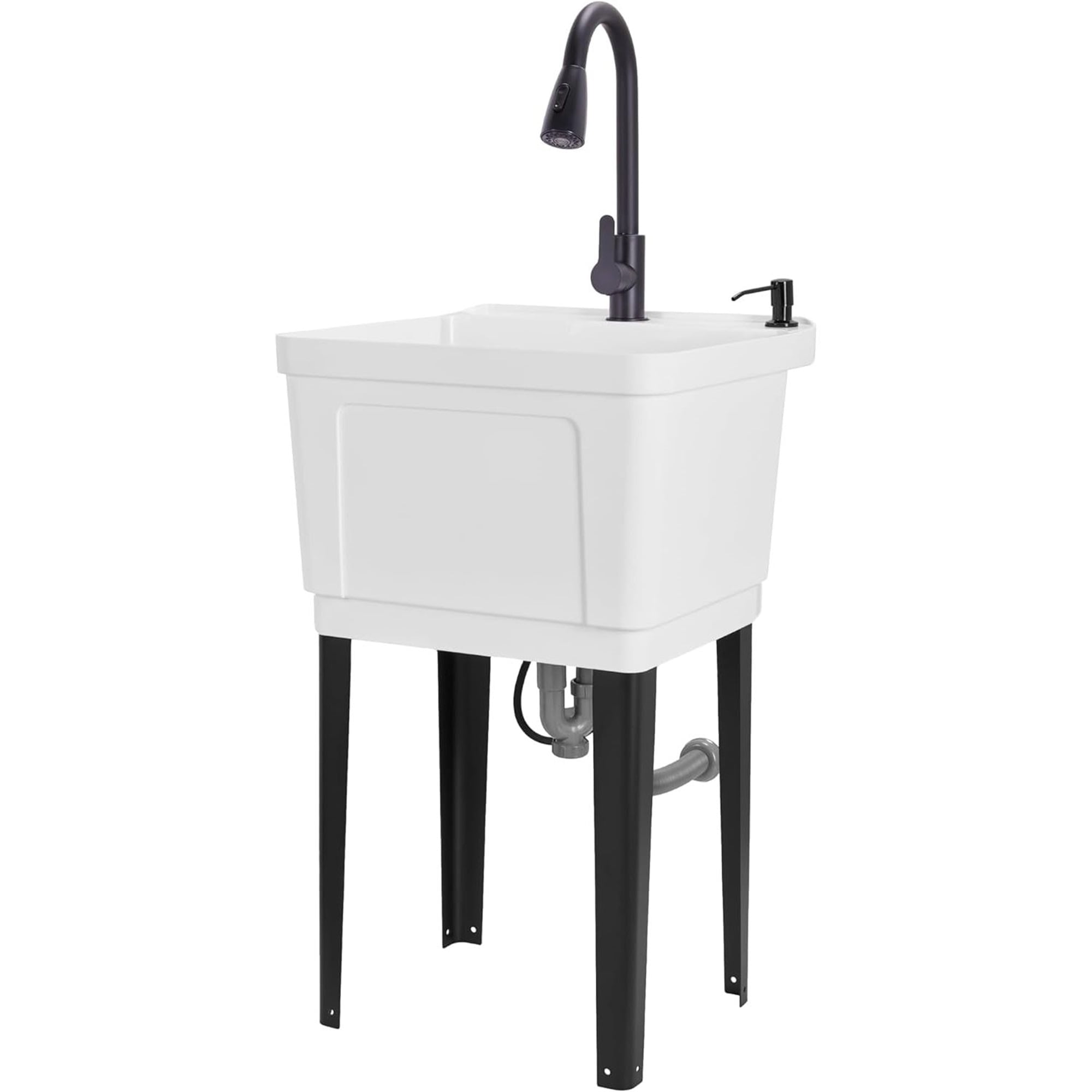 Rui◎ Ruvati Laundry Utility Sink 27 x 22 x 12 inch Rounded