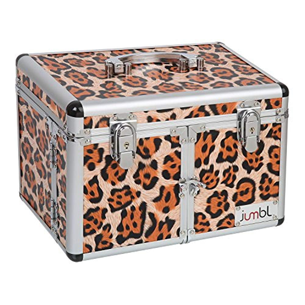 JUMBL Leopard Print Cosmetic/Jewelry Train Case Original Print Leopard