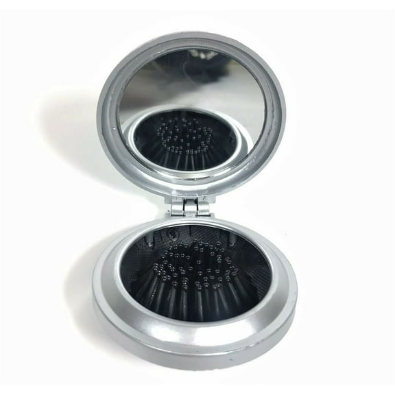JUMBL Travel Folding Hair Brush Mirror Pocket Purse Car Camping Compact 2.5"