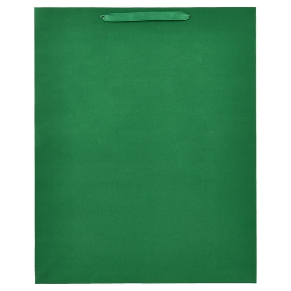 Jumbo Green Paper Gift Bag, 14.5" x 5" x 18", by Way To Celebrate