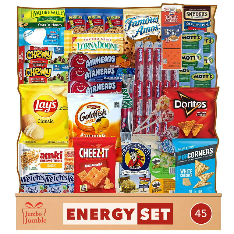 Snack Box Care Package (150) Variety Snacks Gift Box Bulk Snacks - College  Students, Military, Work or