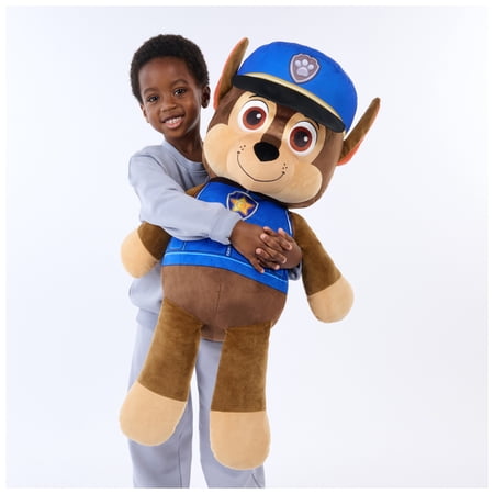 PAW Patrol, Chase Jumbo 32-inch Plush Toy with Embroidered Details, for Ages 0+