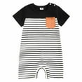 thumbnail image 1 of JUMESG Baby Clothes Unisex Funny Baby Boy Girl Bubble Romper Oversize Plain Crewneck T-Shirt Bodysuit 0 3 6 9 12 18 24 Months,Black 6-12 Months, 1 of 6